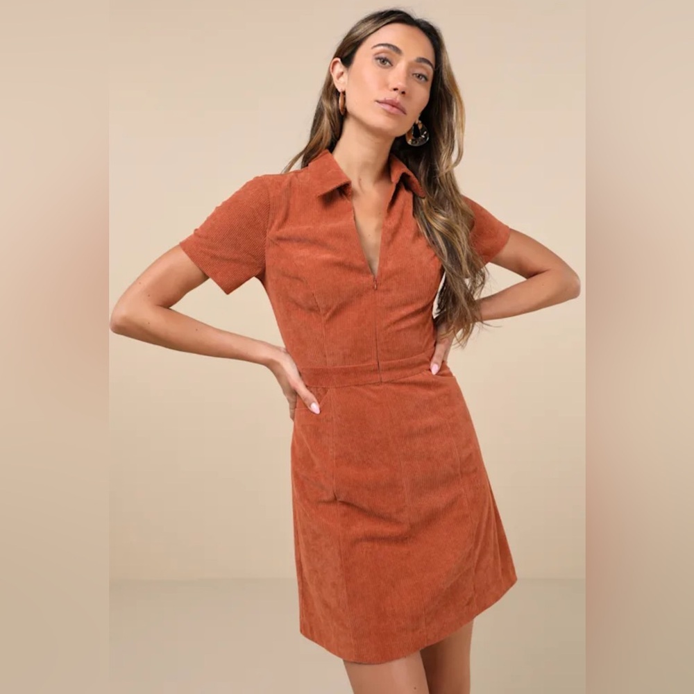 LuLus Go-Getter Girl Corduroy Mini